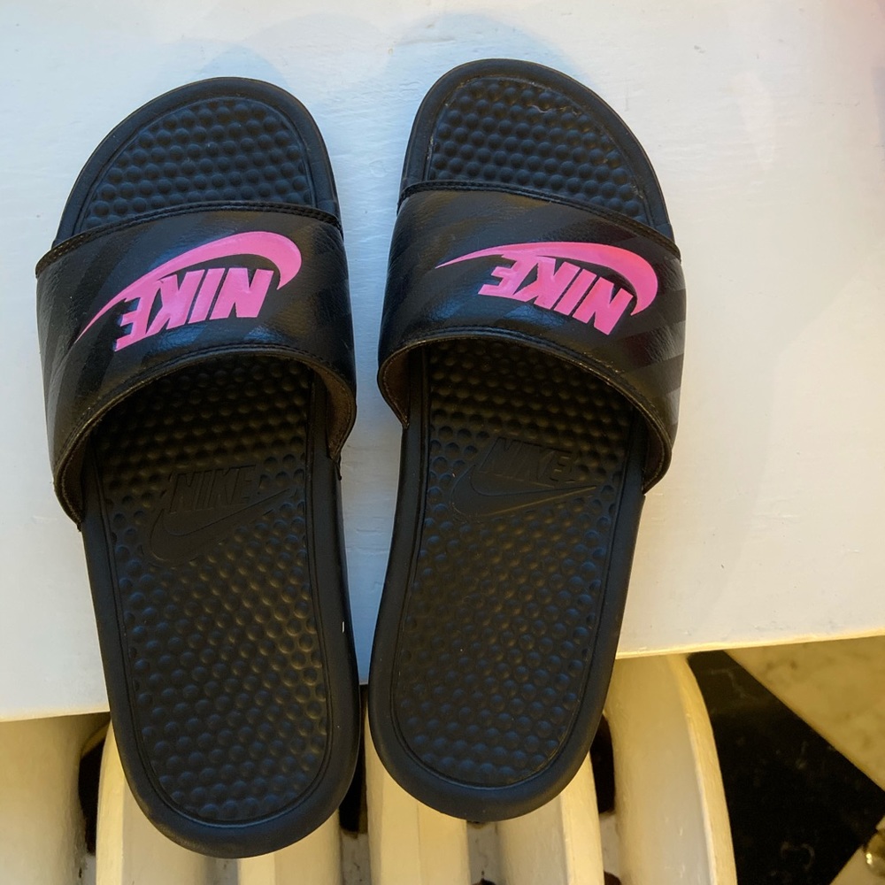 Worn once Nike slides